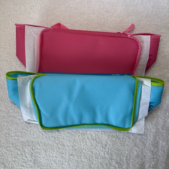 NWT Trader Joe’s Pink and Blue Mini Insulated Tote Bags - Picture 6 of 6